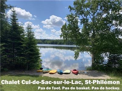 Chalet Cul-de-Sac-sur-le-Lac / Lac Mailloux, St-Philmon