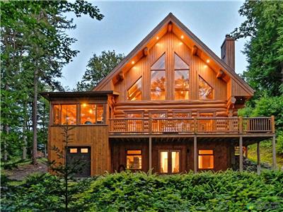 Log Chalet by the Lake - 100,000 square feet of private forest