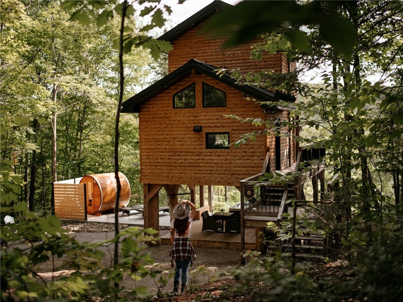 Expérience thermale privée - Sauna/Spa - Vue sur la rivière et montagne