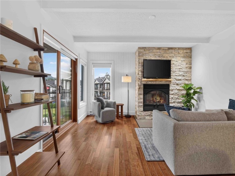 Cozy Pinoteau Condo, fireplace, Mountain View