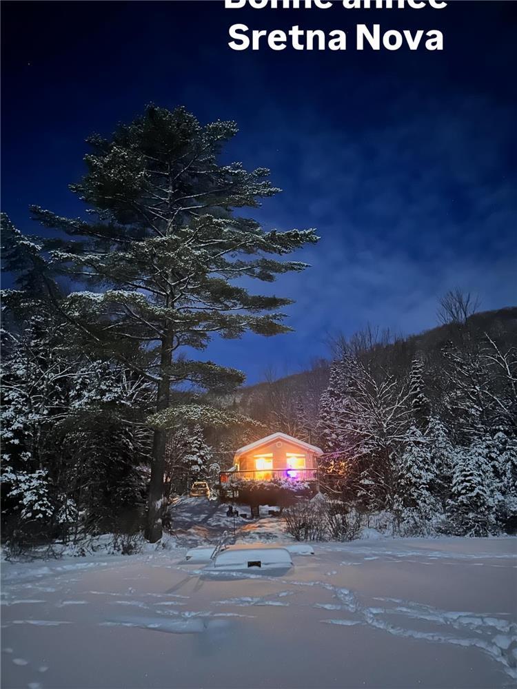 Chalet Lac Georges, bord de l'eau