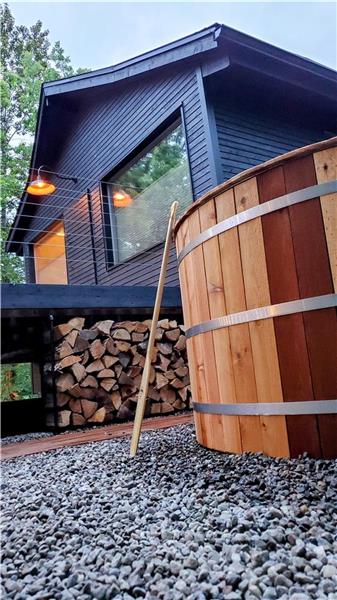 Petit chalet scandinave urbain à quelques pas du Ski Mont St Sauveur