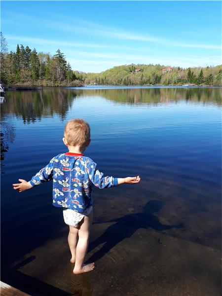 Magnifique chalet bord de lac à Morin-Heights avec spa privé