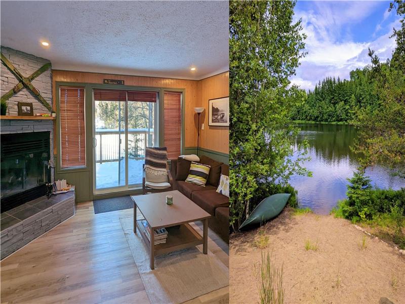 Le Chalet Goulet - Adorable Renovated Lakefront Chalet with Private Beach and Fireplace