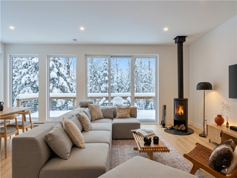 PASSION CHALETS | LE ONNI CABIN| SPA - MODERNE - GRANDE TERRASSE & FILET SUSPENDU - FOYERS - BOISÉ