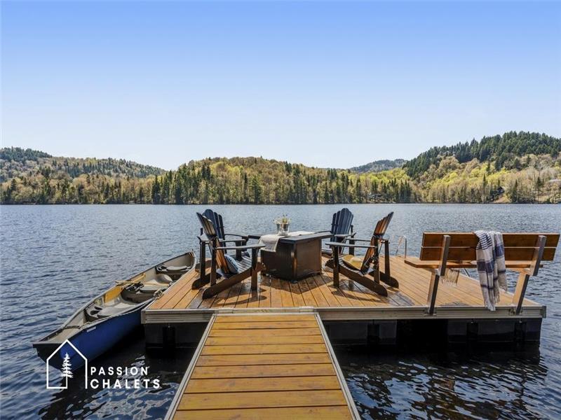 * PASSION CHALETS * | L'AGORA DU LAC | HOT TUB - CHIC - DOCK & BOATS - POOL TABLE - SUSPENDED NET