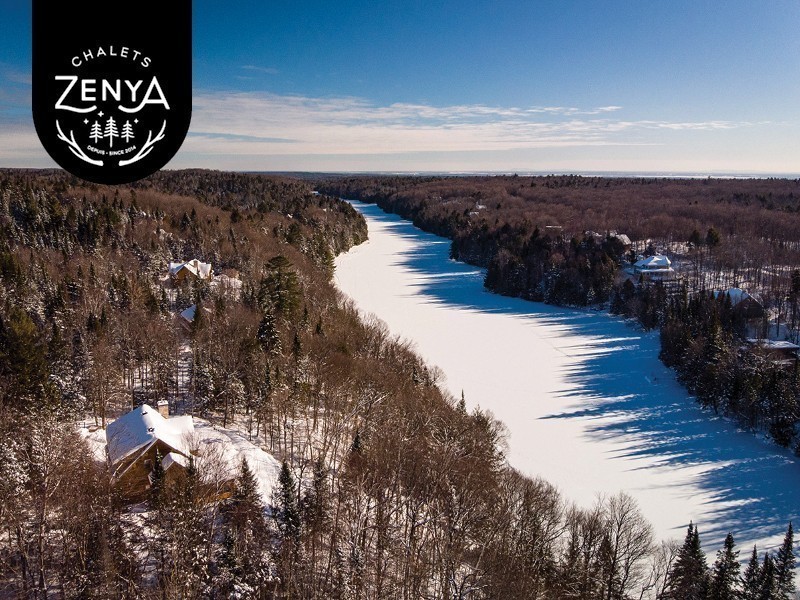 Chalet Grey Goose Spa bord de Lac Fiddler