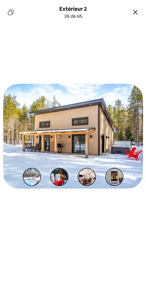 Le Harfang | Chalet de prestige avec Spa, Foyer, Wi-Fi Fibre & Café De'Longhi fourni – Saint-Alexis-