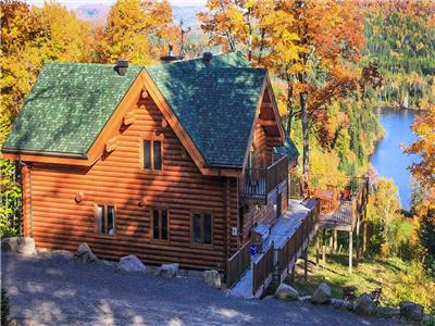 Chalet Martine accs partager au lac Rougeau