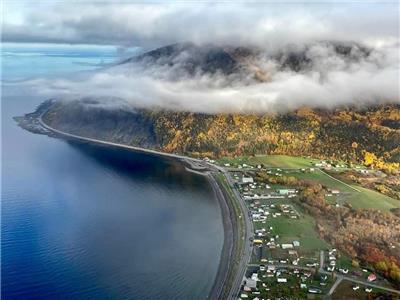 Maison avec vue sur mer à Mont-St-Pierre en Haute Gaspésie