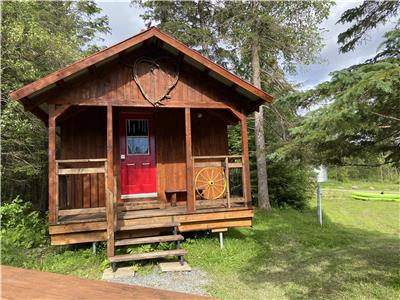 Plusieurs chalets en nature