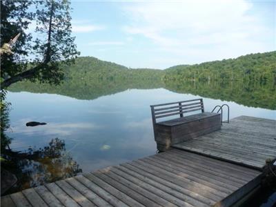 Chalet laurentien sur un grand lac sans bateaux moteur - L'hiver Decembre 2024 - Avril 2025