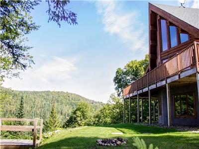 Chalet Geai Bleu Bord de L'Eau avec quai priv