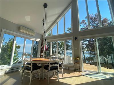 The Lake House - with unparalleled panoramic views across Lac Brome, available for weekly rentals