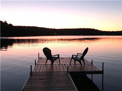 Water front Lac Lovering, Crpuscule & Spa