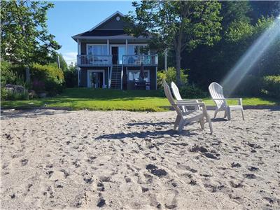 Your private beach right on Lac St Jean