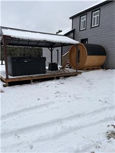 Former general store on the water's edge. At Frid