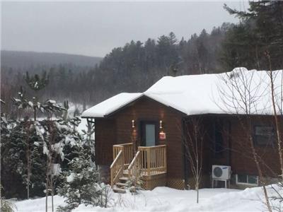 Chalet au bord du Lac du Missionnaire en Mauricie