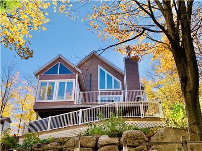 L'Odysse chalet, SPA, BORD DE LAC, Laurentides