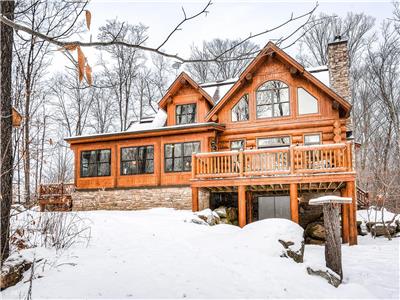 TY RHUDDIN Cottage - Fully Equipped 4 Bedroom Log Cabin | Lake Acces / Spa / Fireplace / Pool Table
