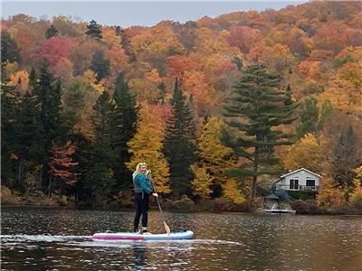 Chalet Lac Georges, bord de l'eau