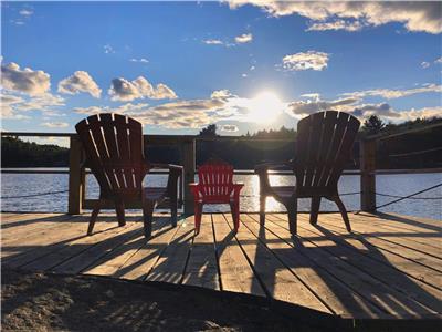 Chalet Les 3 petits castors, bord de l'eau, Mauricie