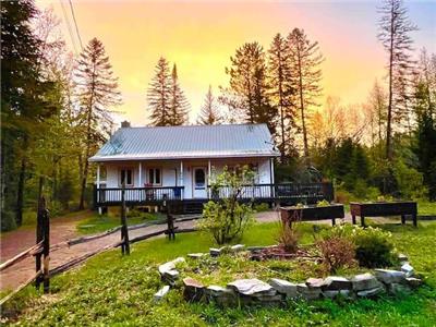 Chalet de l'Ours, surrounded by a forest and directly on the river.  Ideal for remote work (Fiber)