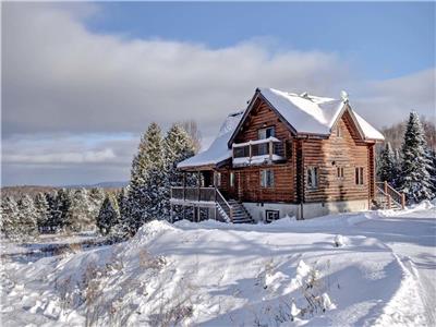 Stunning Log Chalet - Private Hot Tub, Fireplace, Pool Table