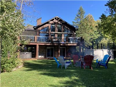 Waterfront cottage with pool and hot tub