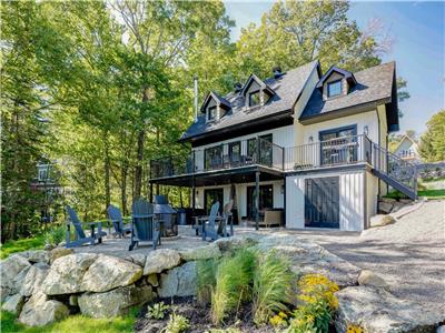  Le Kilkenny  - Magnifique chalet au bord de l'eau avec spa et plage prive (Lac de l'Achigan)