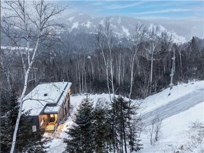 Le HORS-PISTE, chalet de rve situ face aux pentes de ski  Val St-Cme, unique spacieux,spa & sauna