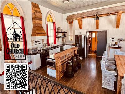 Magnificent old church converted into a cottage on the Restigouche River