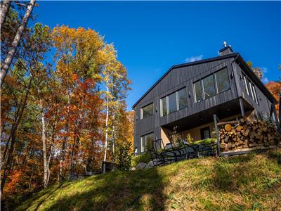 Vue panoramique sur les montagnes et Spa, Chalet du Cap