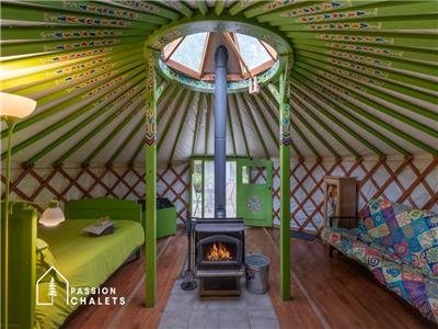 * PASSION CHALETS * | YURT LA BOHMIENNE | SPA - NATURE - FIRE PIT