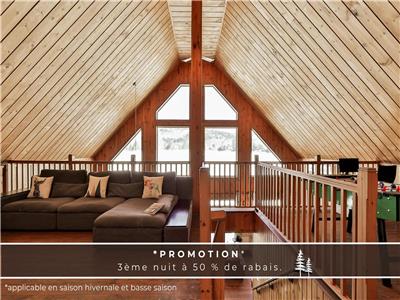 * PASSION CHALETS * | LE PIN D'PICES | WATERFRONT - BEACH - DOCK & BOATS - FOOSBALL - FIREPLACES