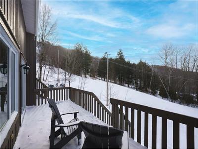 Chalet Bromont de rve ski-in ski-out sur les pistes