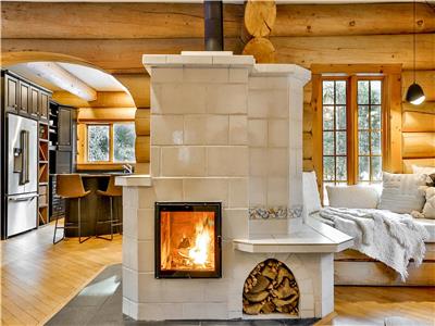 * PASSION CHALETS * | LOG&LOV | SPA - BBQ - PRIVATE RIVER ACCESS - SKI - MASONRY FIREPLACE - FIREPIT