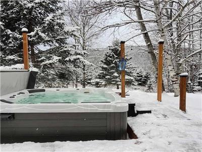 * PASSION CHALETS * | LODGE NAKAMO | LOG CABIN - DIRECT SNOWMOBILE ACCESS - SPA - BBQ - FIREPLACES