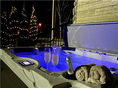 Séjournez au Chalet Spa Durand – charme rustique, spa privé et nature à perte de vue