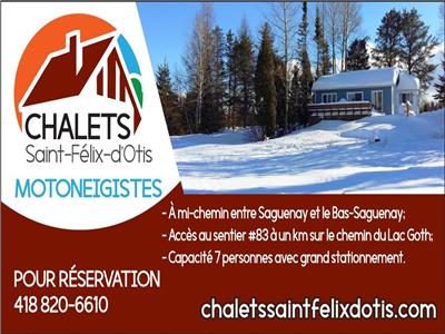 Chalet du Lac Goth - Chalets Saint-Félix-d'Otis