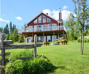 Chalets du Massif offering a magnificent view of the river and close to the Massif