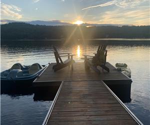 Superbe Chalet Bord de l'eau Orford avec Spa 4 saisons!