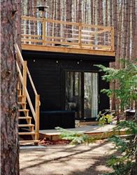 Tiny cabin wit hot tub and beach