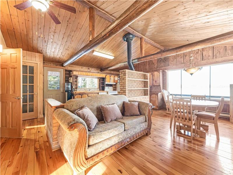 Waterfront, Log Home MontLaurier Cottage for Sale VP39858