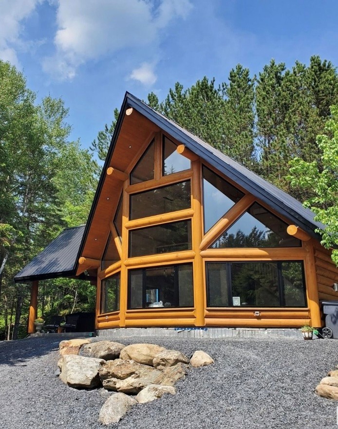42579 Chalet en bois rond Le D'JIBOU - Chalet à louer Lac-Etchemin | PL-42579 ...