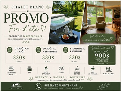 Chalet Blanc - Bord de l'eau